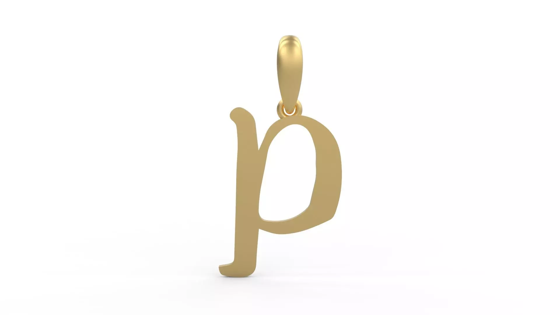 Initial Letters Pendant KINGDOMSTORIA P 3D print model_0