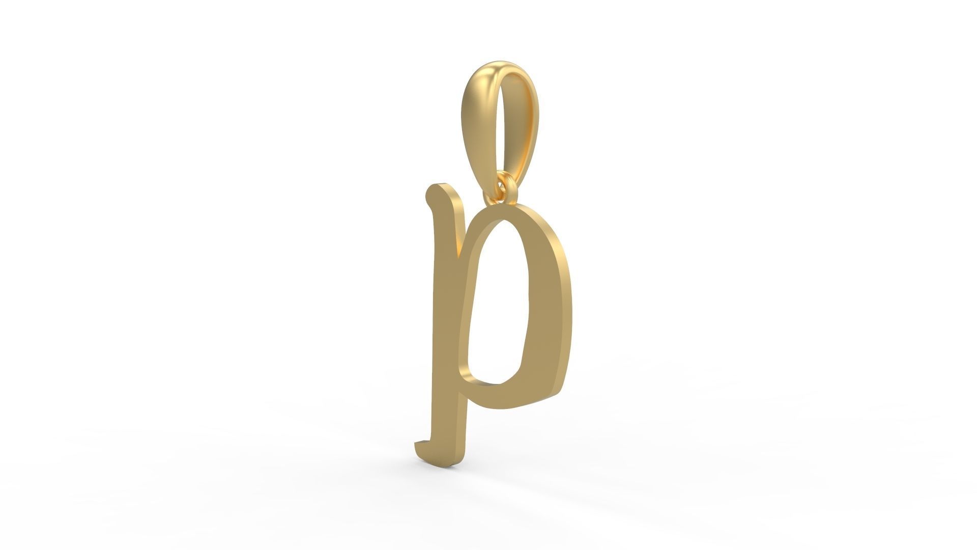 Initial Letters Pendant KINGDOMSTORIA P 3D print model_1