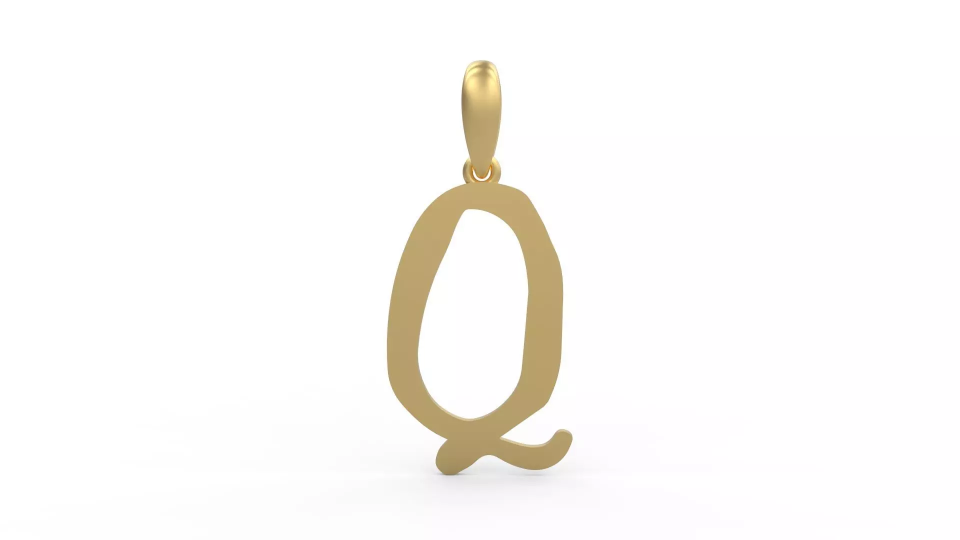 Initial Letters Pendant KINGDOMSTORIA Q 3D print model_0