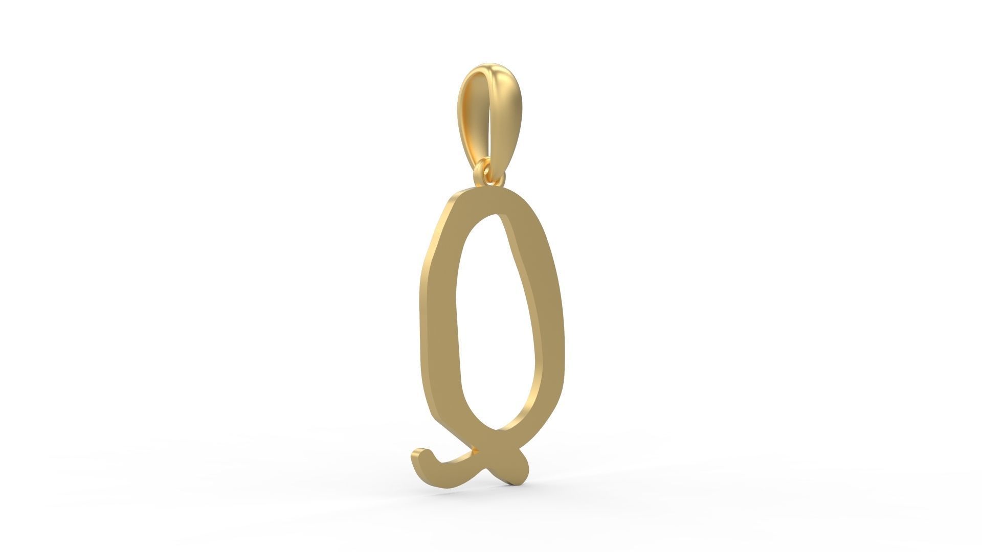 Initial Letters Pendant KINGDOMSTORIA Q 3D print model_3