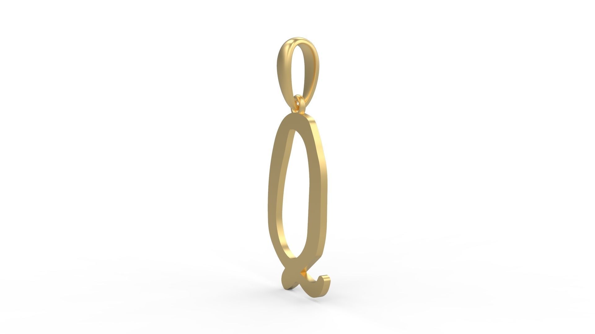 Initial Letters Pendant KINGDOMSTORIA Q 3D print model_1