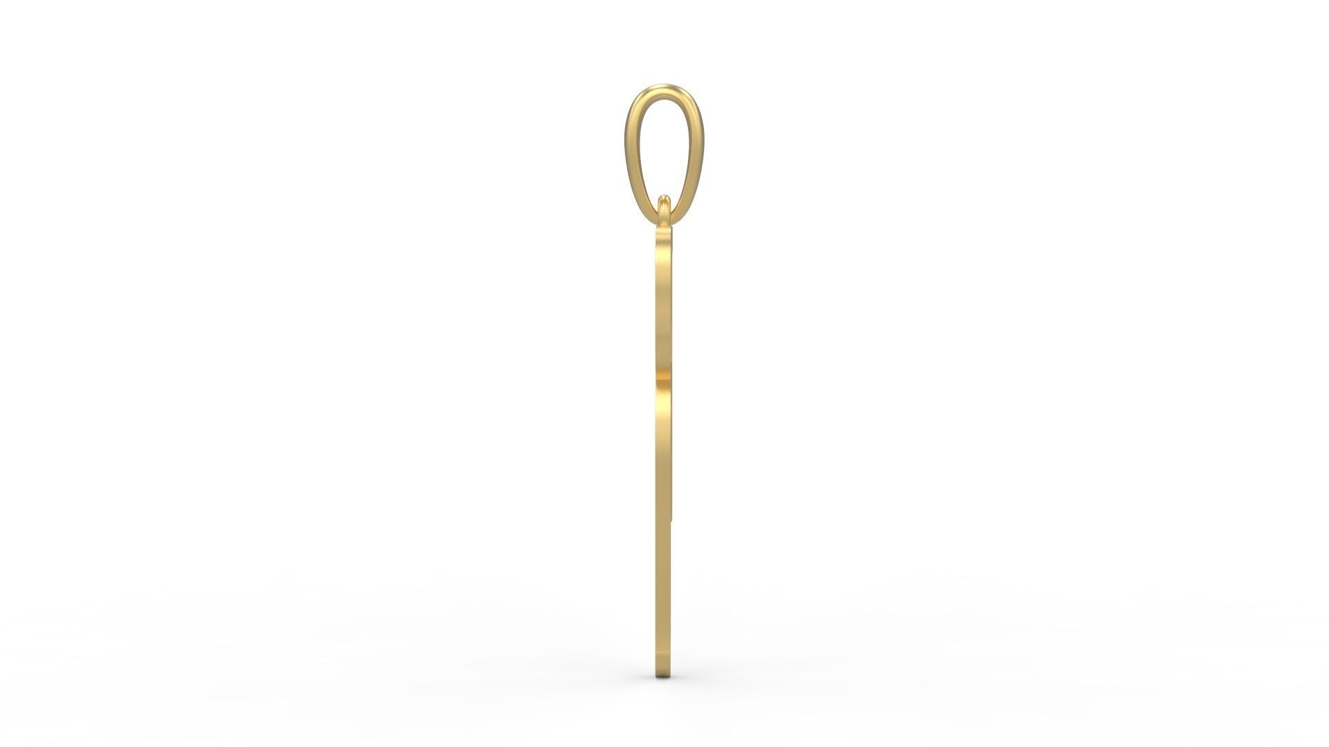 Initial Letters Pendant KINGDOMSTORIA R 3D print model_2