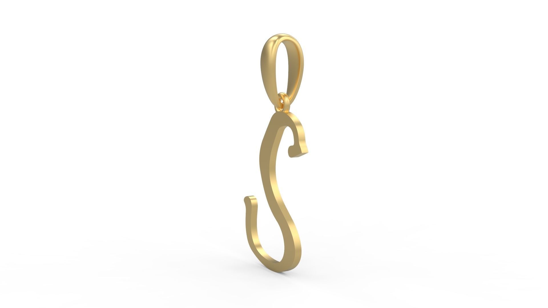 Initial Letters Pendant KINGDOMSTORIA S 3D print model_1