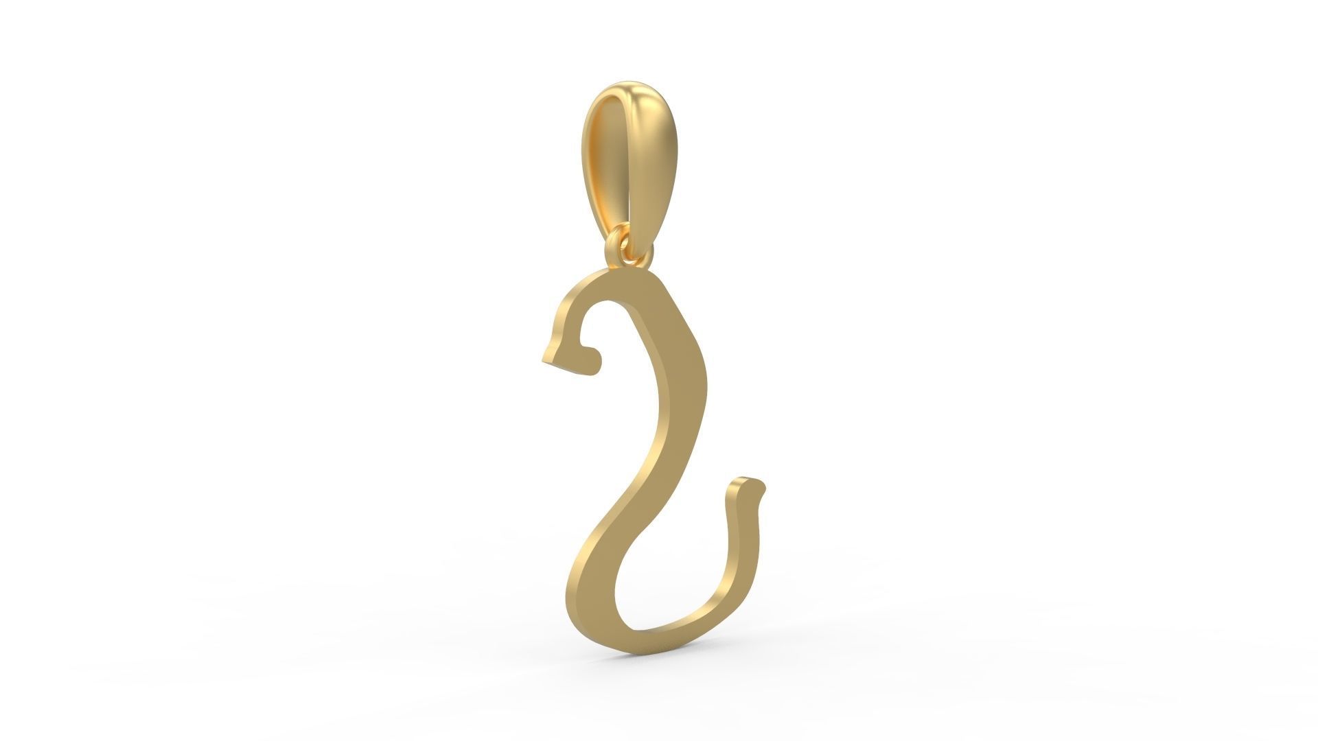 Initial Letters Pendant KINGDOMSTORIA S 3D print model_3