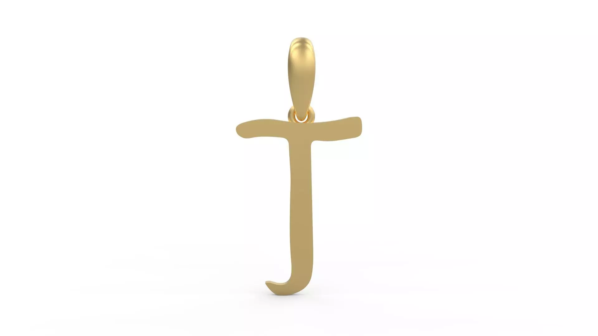 Initial Letters Pendant KINGDOMSTORIA T 3D print model_0