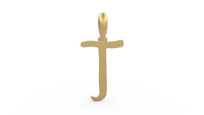 Initial Letters Pendant KINGDOMSTORIA T 3D print model