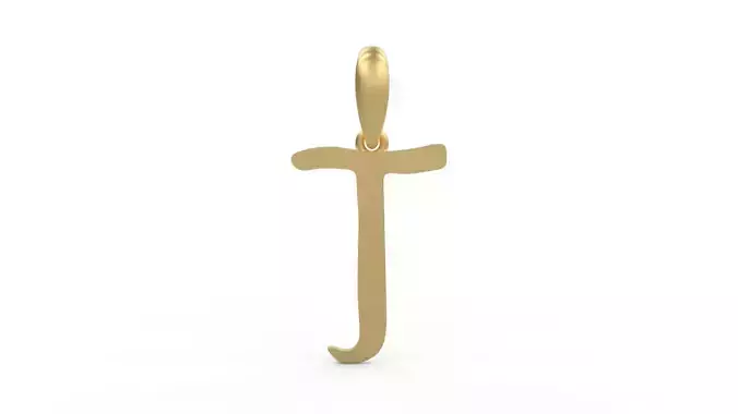 Initial Letters Pendant KINGDOMSTORIA T 3D print model