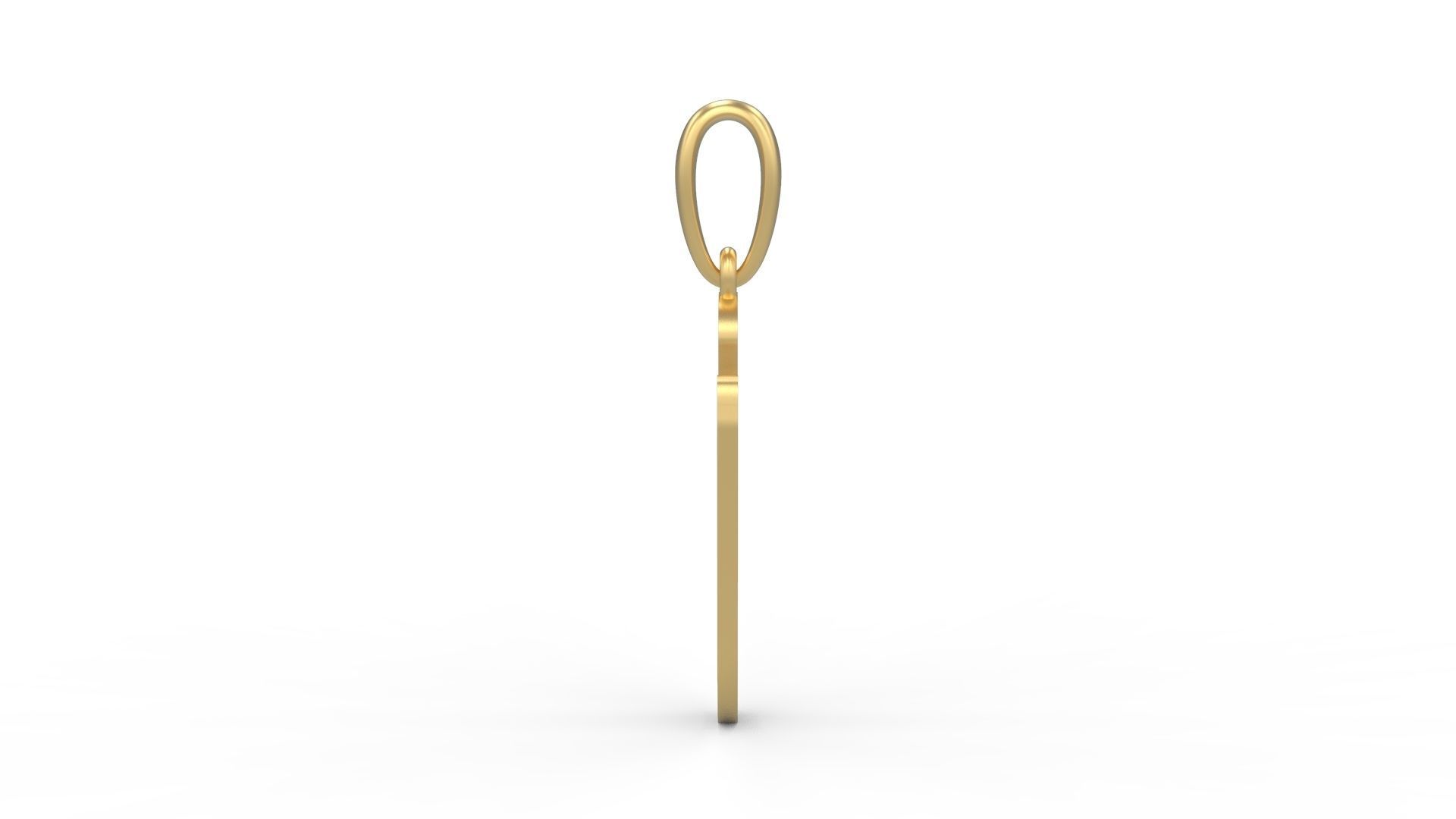 Initial Letters Pendant KINGDOMSTORIA V 3D print model_2