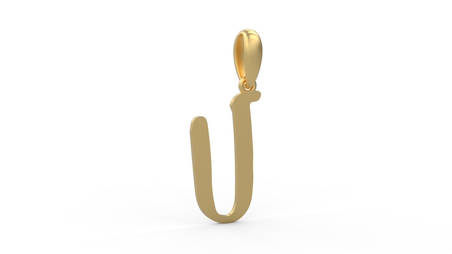 Initial Letters Pendant KINGDOMSTORIA V 3D print model_3