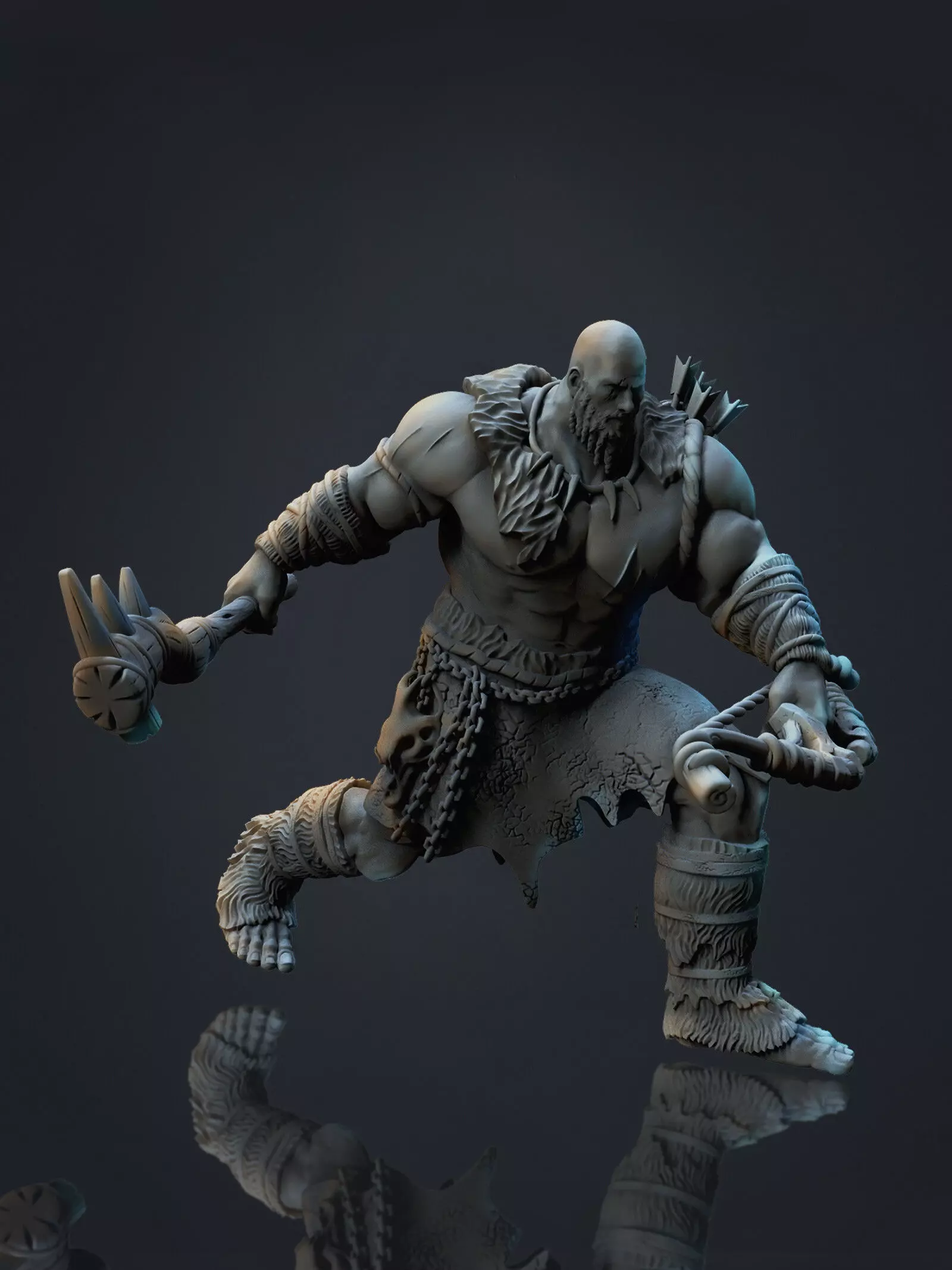 MEDIEVAL FANTASY FOREST WARRIOR CONCEPT 3D print model