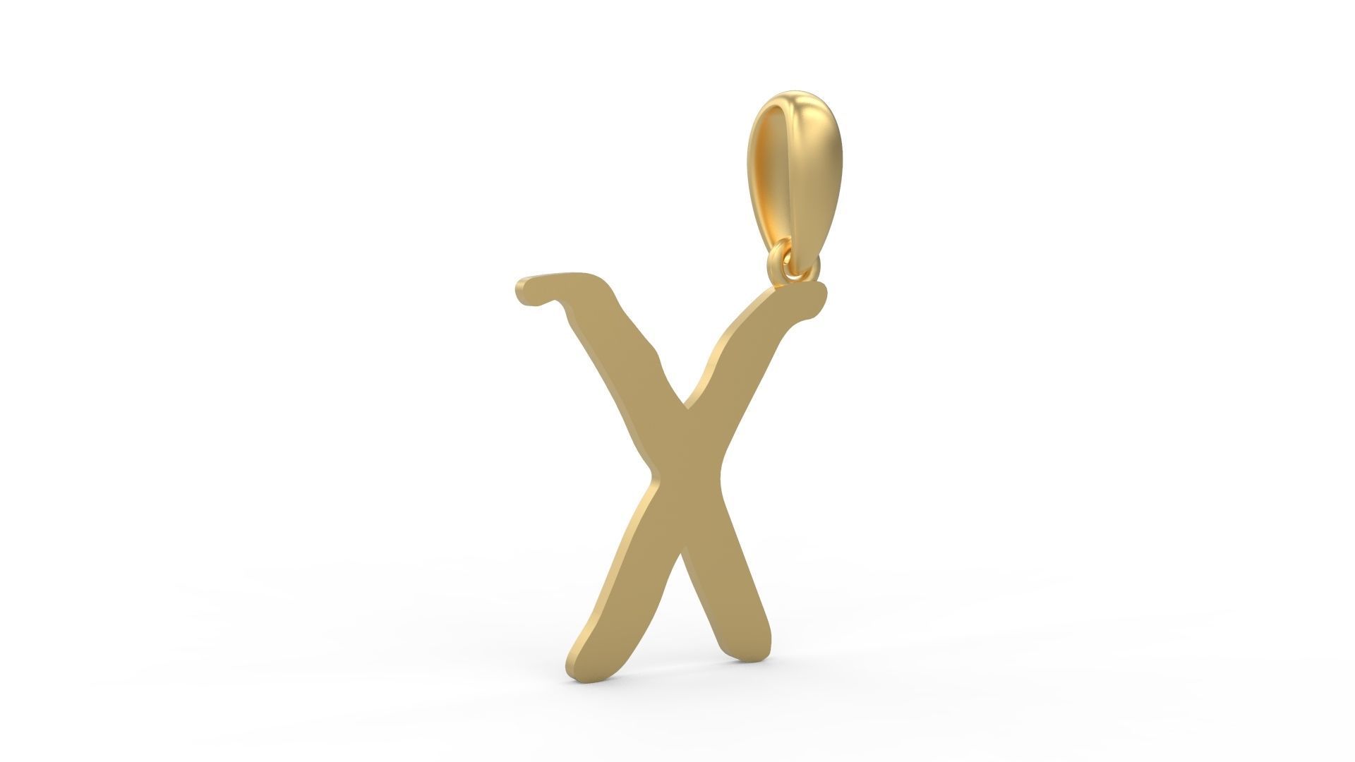 Initial Letters Pendant KINGDOMSTORIA X 3D print model_3