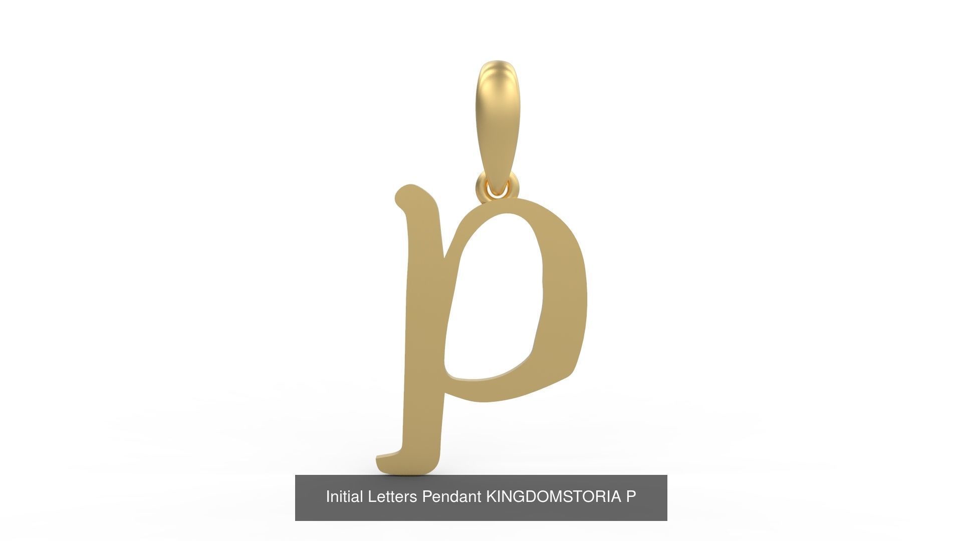 Initial Letters Pendant Alphabets KINGDOMSTORIA 3D Model Collection_18