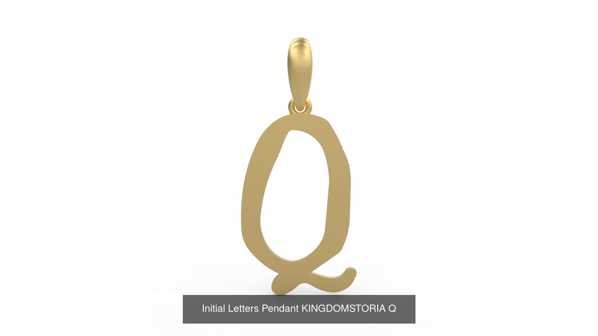 Initial Letters Pendant Alphabets KINGDOMSTORIA 3D Model Collection_19