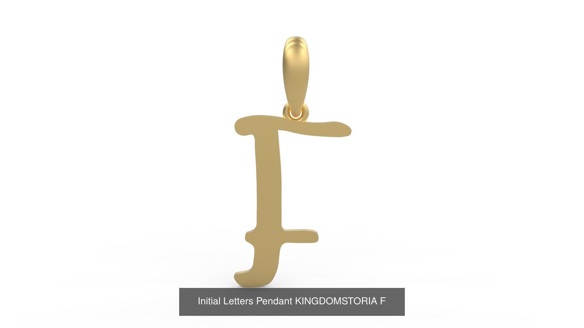Initial Letters Pendant Alphabets KINGDOMSTORIA 3D Model Collection_8