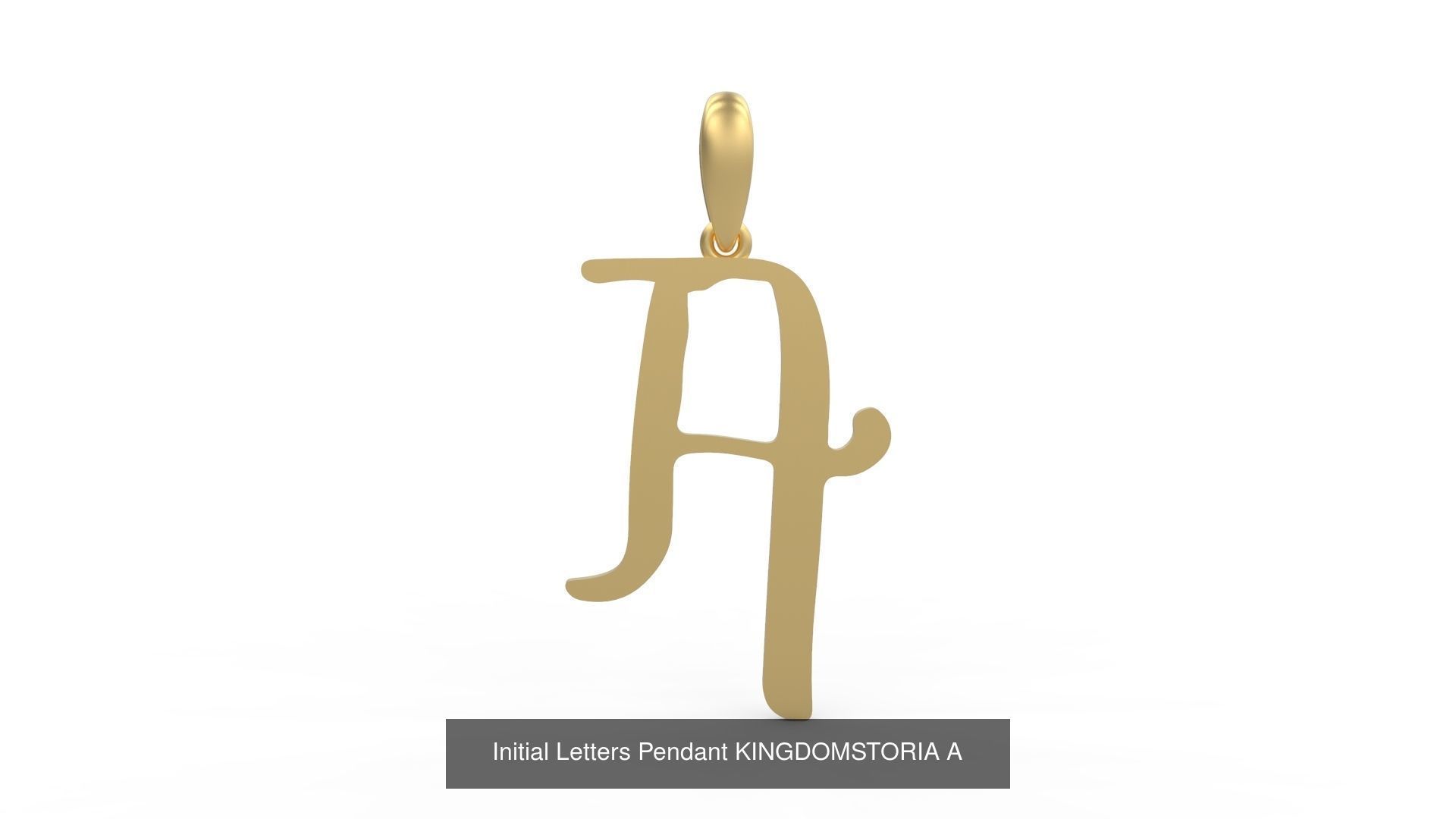Initial Letters Pendant Alphabets KINGDOMSTORIA 3D Model Collection_3