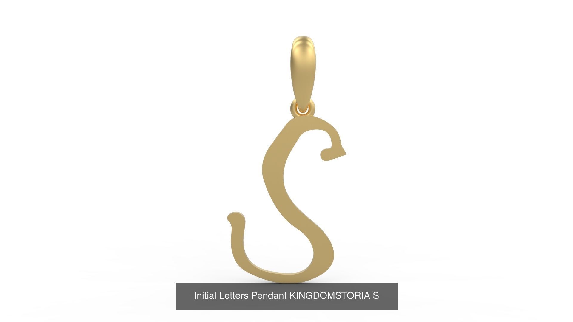 Initial Letters Pendant Alphabets KINGDOMSTORIA 3D Model Collection_21