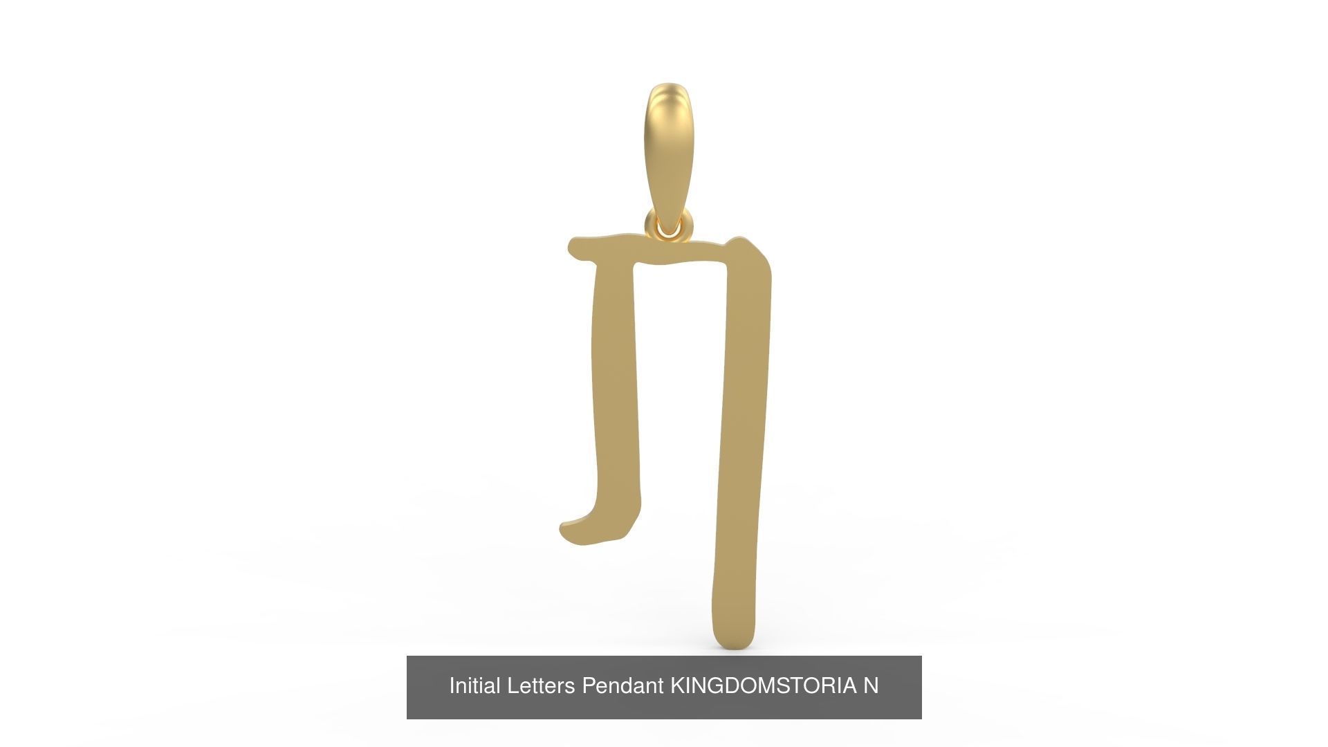 Initial Letters Pendant Alphabets KINGDOMSTORIA 3D Model Collection_16