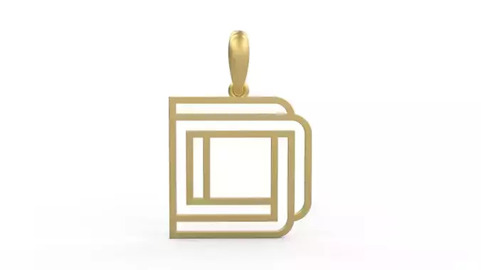 Initial Letters Pendant Linee D 3D print model