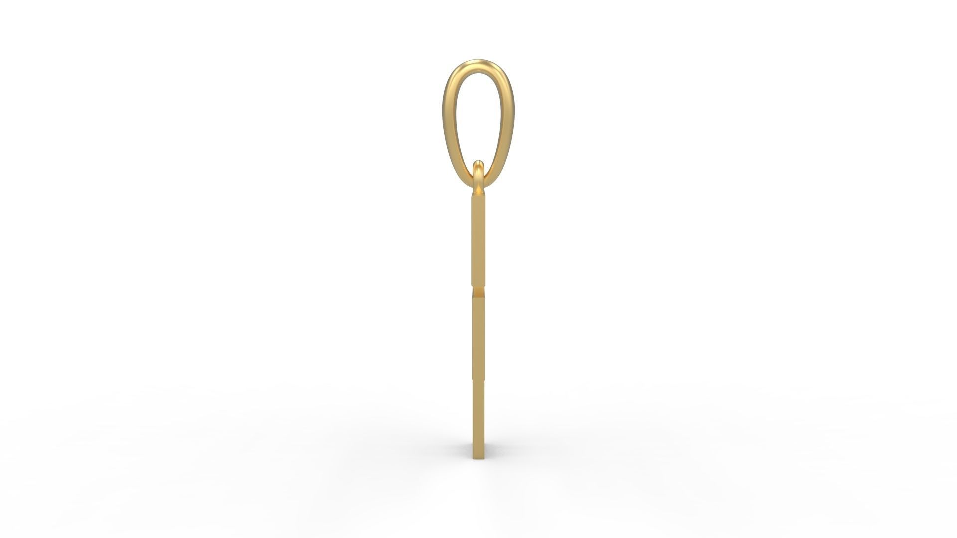 Initial Letters Pendant Linee F 3D print model_2