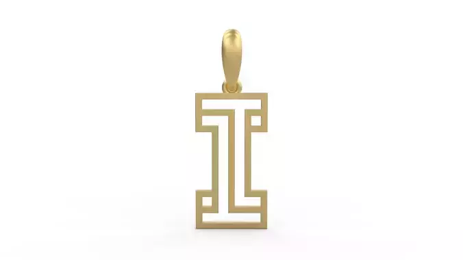 Initial Letters Pendant Linee I 3D print model