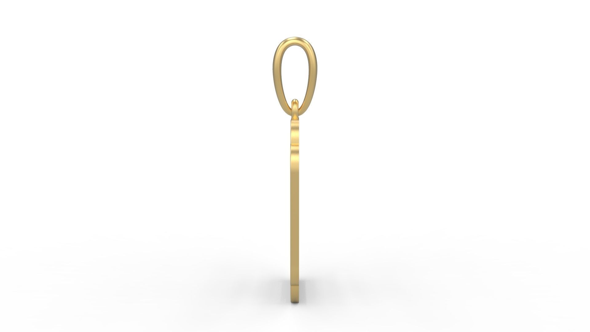 Initial Letters Pendant Linee O 3D print model_2