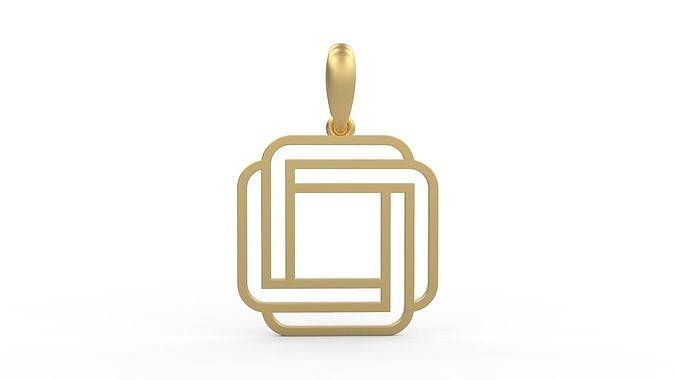 Initial Letters Pendant Linee O 3D print model