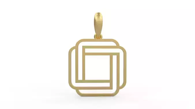 Initial Letters Pendant Linee O 3D print model