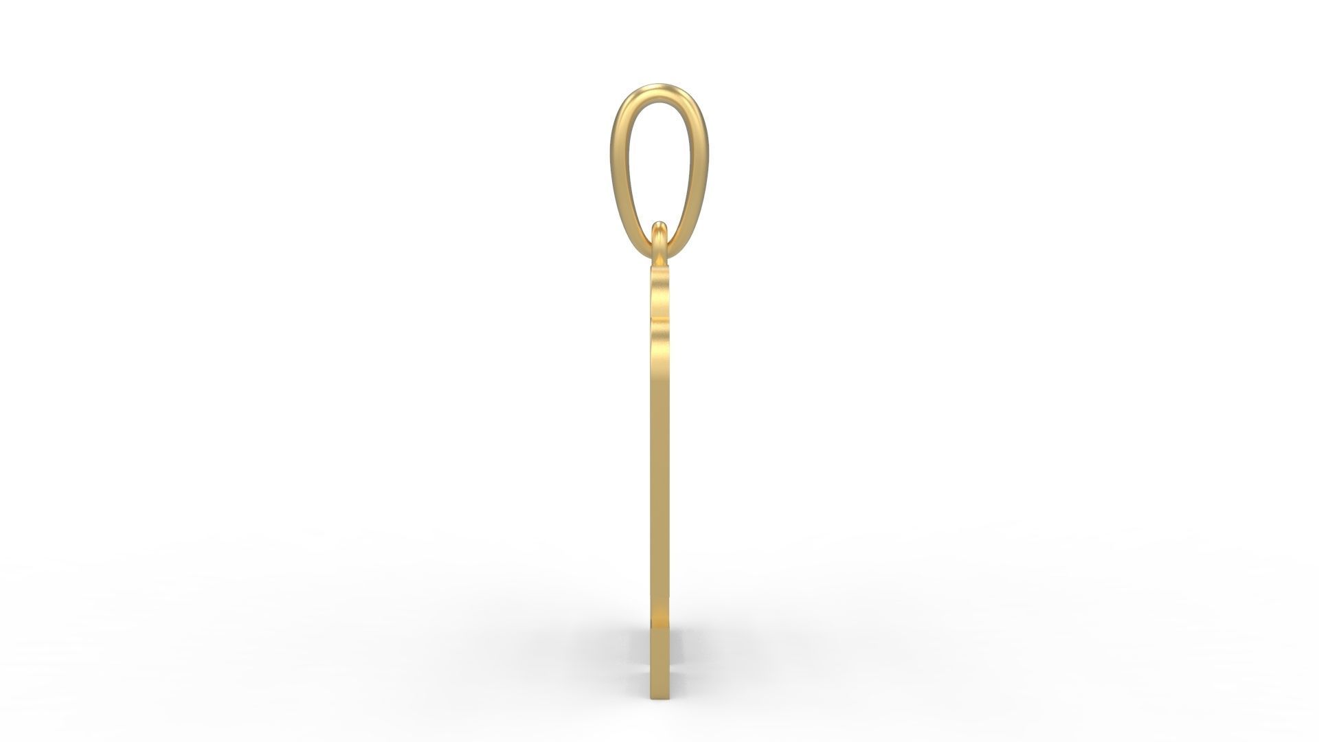 Initial Letters Pendant Linee Q 3D print model_2