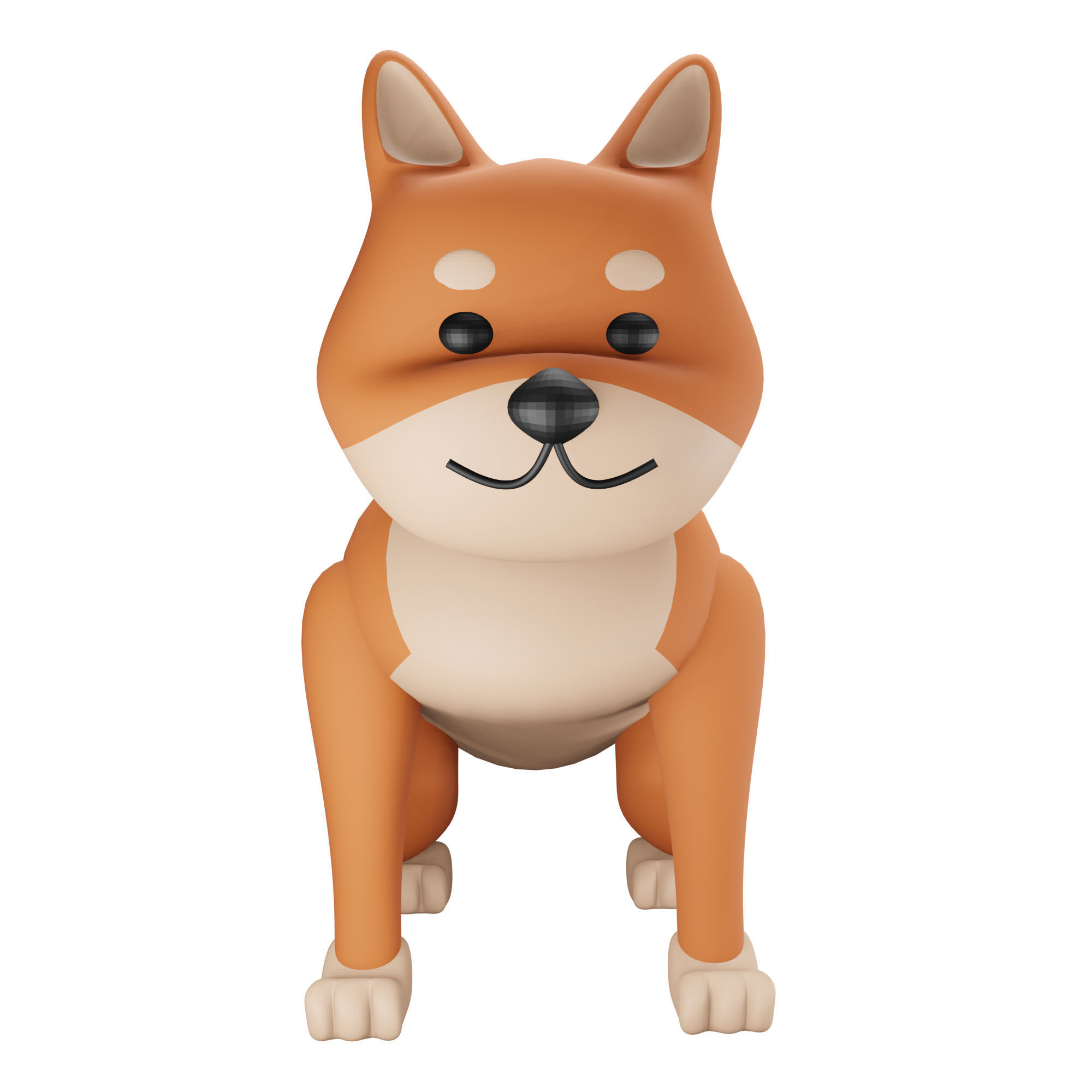 Various Pet Icon Pack 3D Model Low-poly 3D model_9