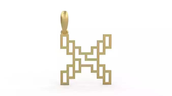 Initial Letters Pendant Linee X