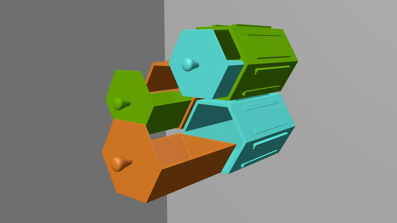 containers for stationery and jewelry 3D print model