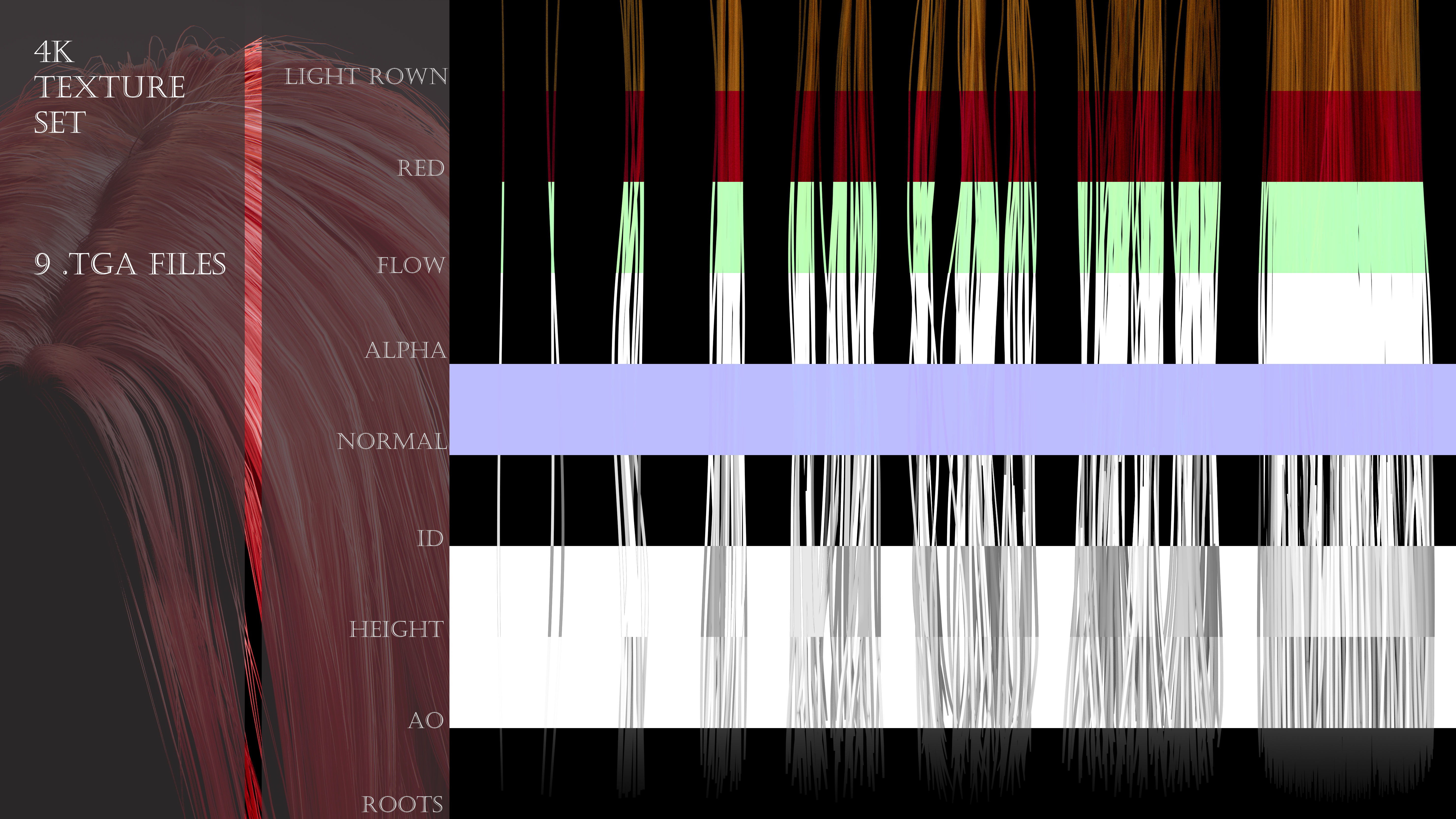 Game Ready Bob Hairstyle Low-poly 3D model_2