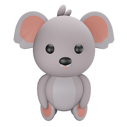 Koala Bear Low-poly 3D model