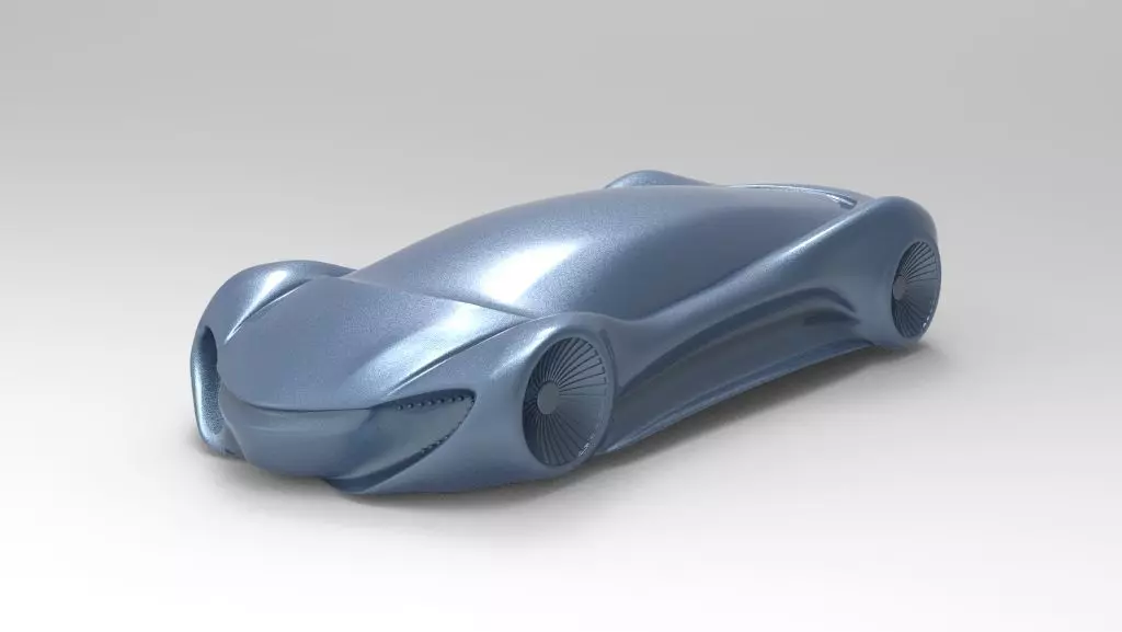 Futuristic Car 3D Printable 3D print model_0