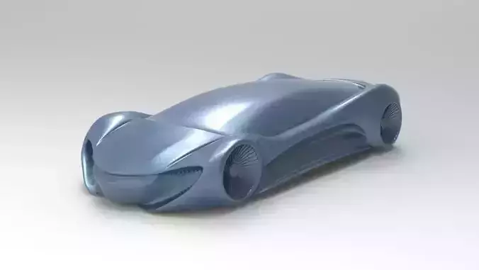 Futuristic Car 3D Printable 3D print model
