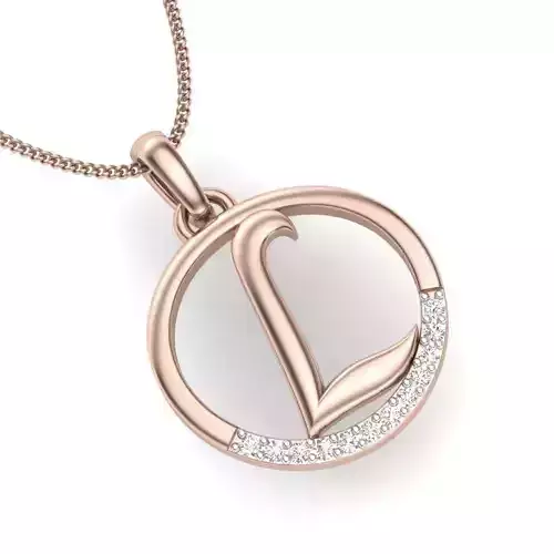 Pendant Alphabet L Letter