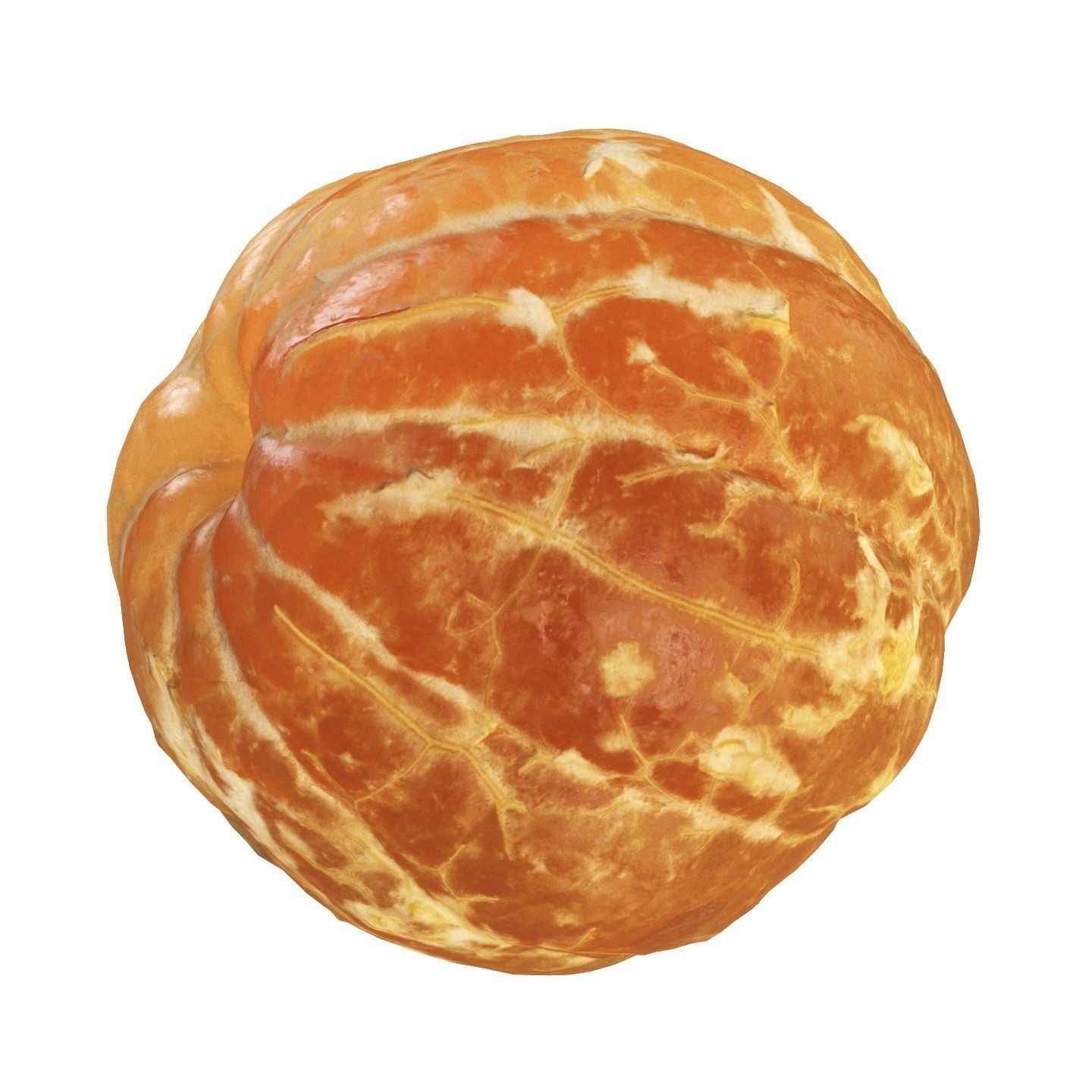 4k scanned peeled tangerine 3D model_3