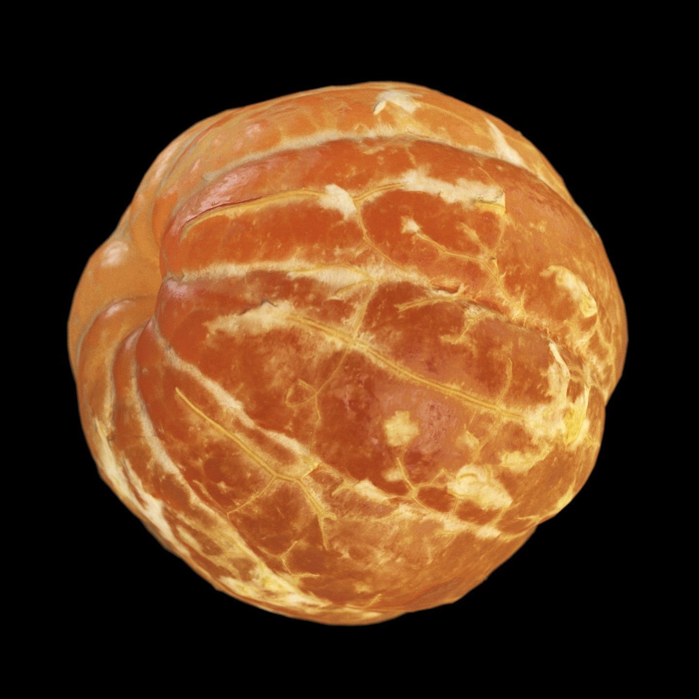 4k scanned peeled tangerine 3D model_5