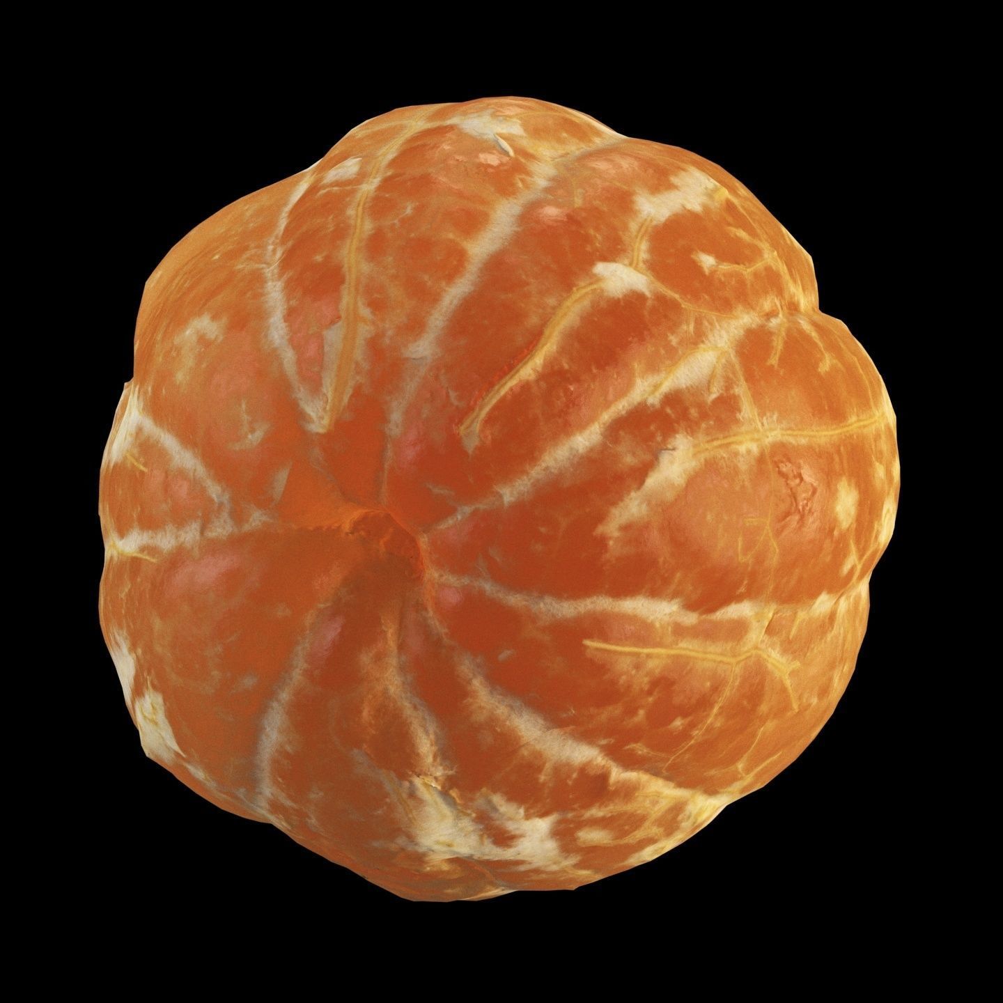 4k scanned peeled tangerine 3D model_7