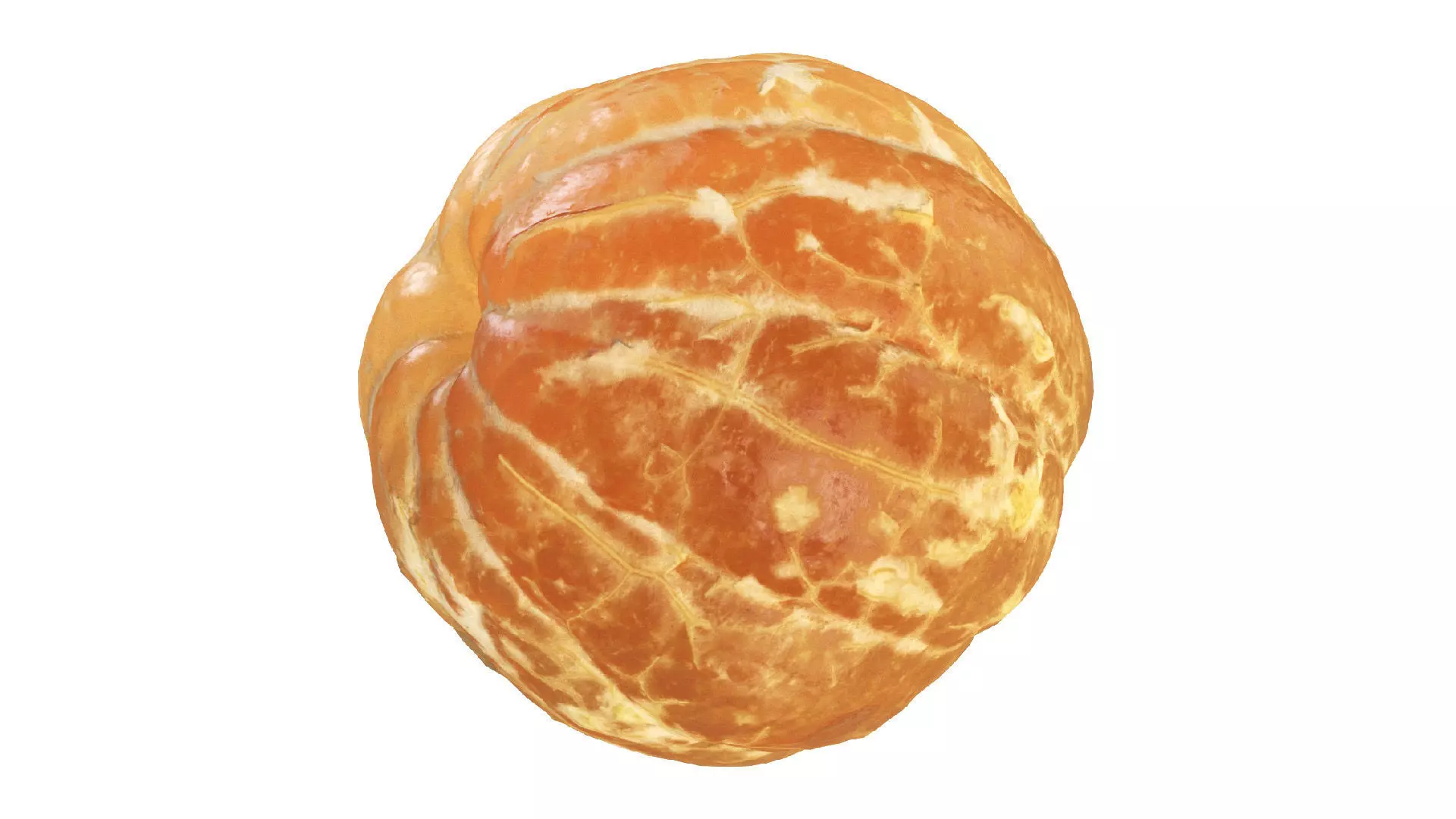 4k scanned peeled tangerine 3D model_0
