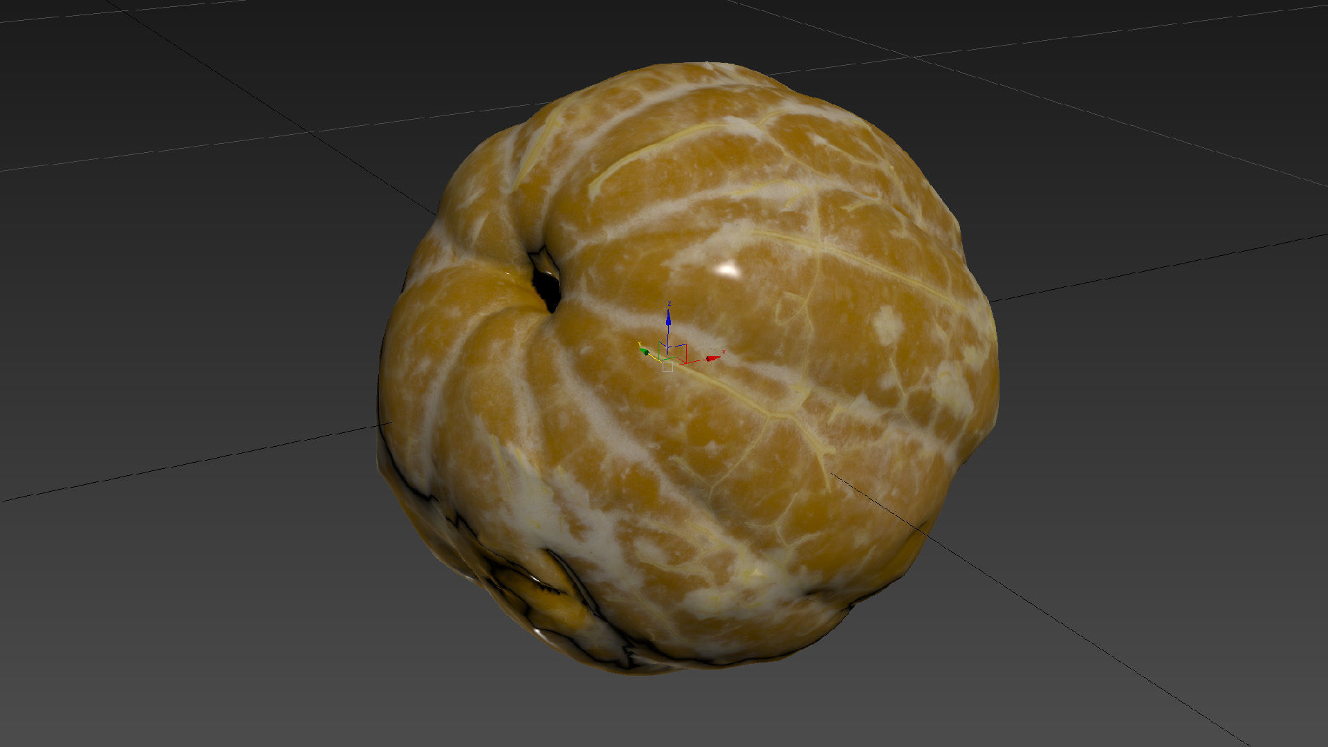 4k scanned peeled tangerine 3D model_12