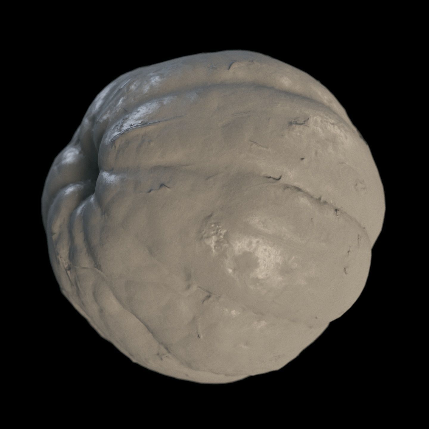 4k scanned peeled tangerine 3D model_9