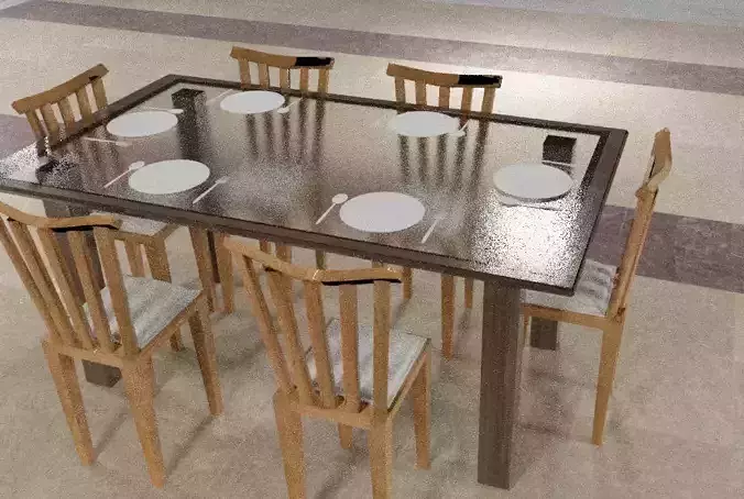 dining table and chairs