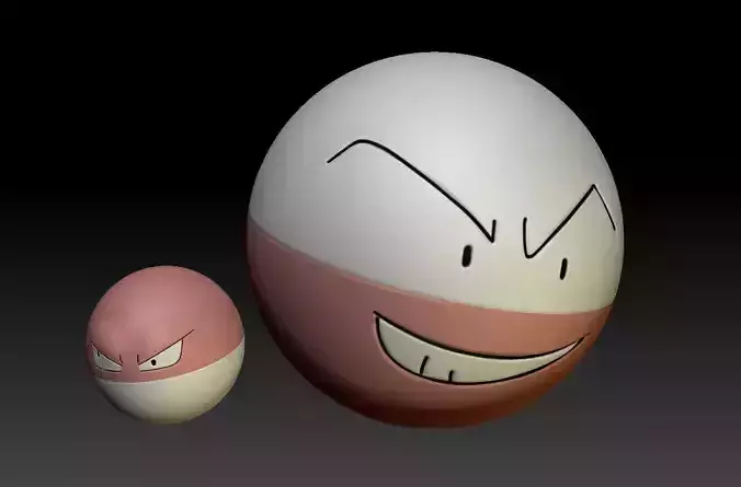 Pokemon Voltorb Electrode 3D print model