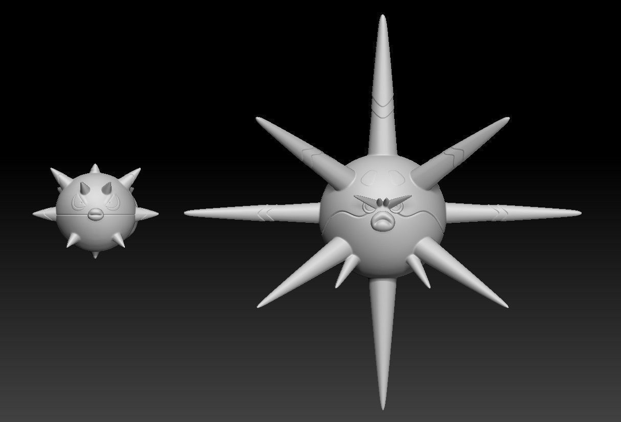 Pokemon Hisuian Qwilfish Overqwil 3D print model_1