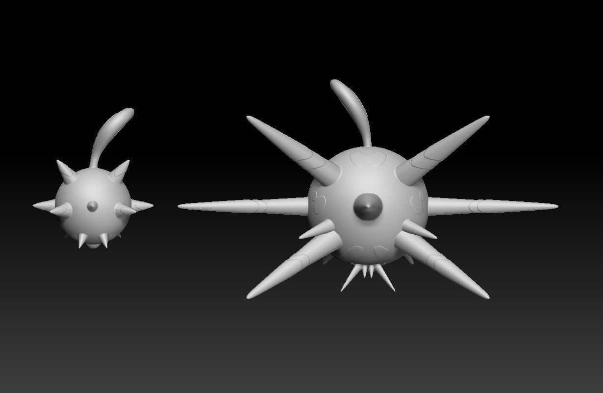 Pokemon Hisuian Qwilfish Overqwil 3D print model_2