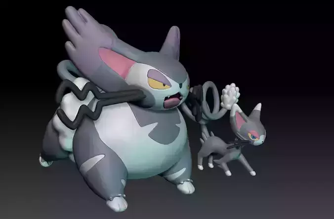 Pokemon Glameow Purugly