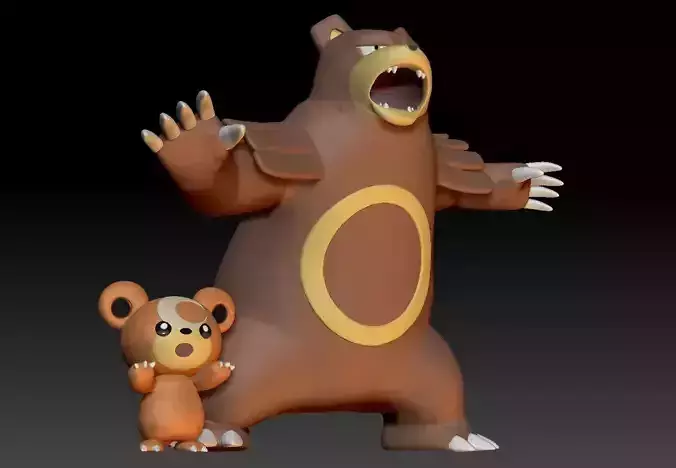 Pokemon Teddiursa Ursaring
