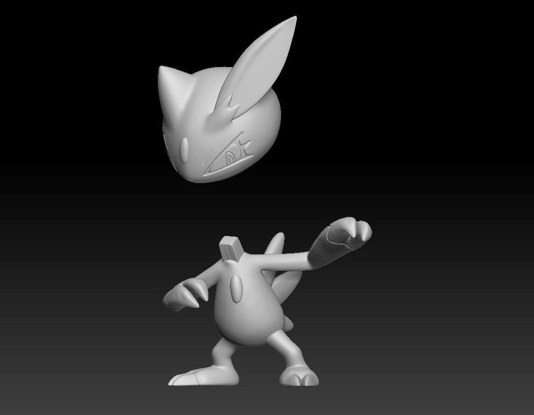 Pokemon Sneasel Weavile 3D print model_2
