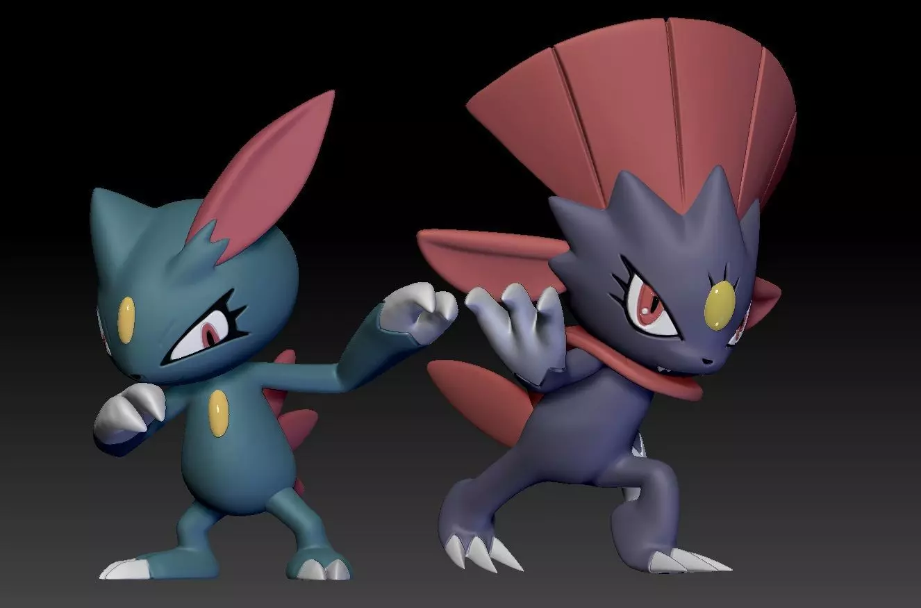 Pokemon Sneasel Weavile 3D print model_0